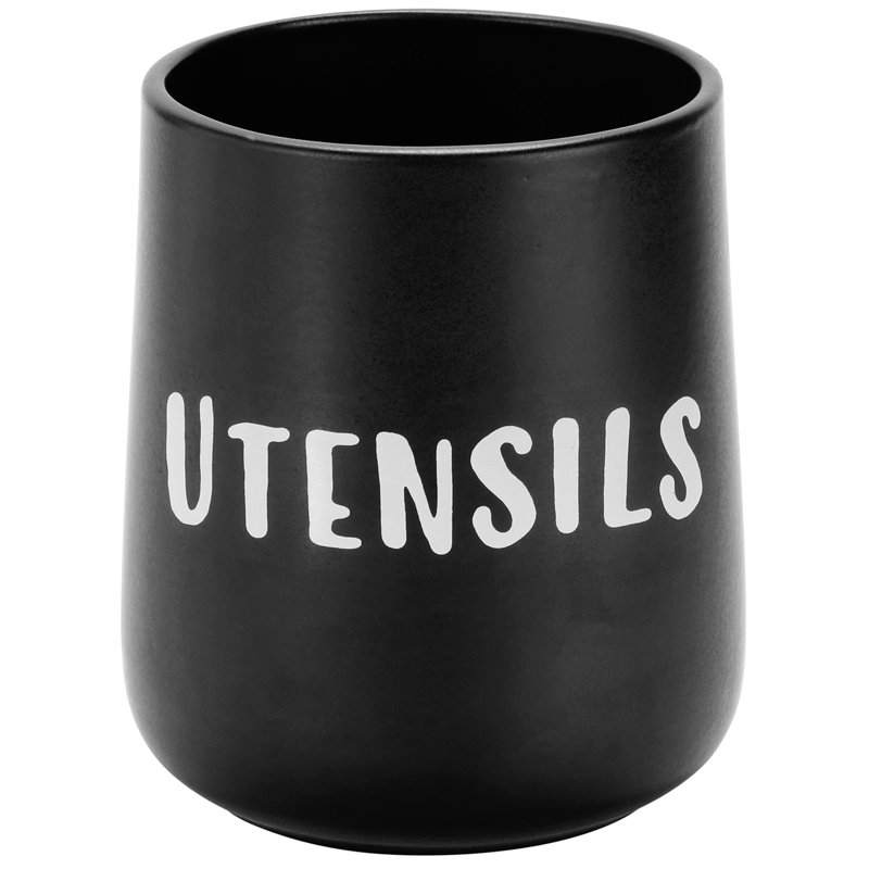 Ceramic / Porcelain Round Utensil Crock