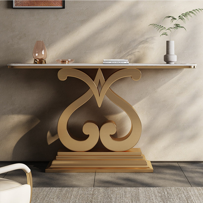 Console en métal de style moderne, H 33,4 po x l 47,2 po x P 13,7 po