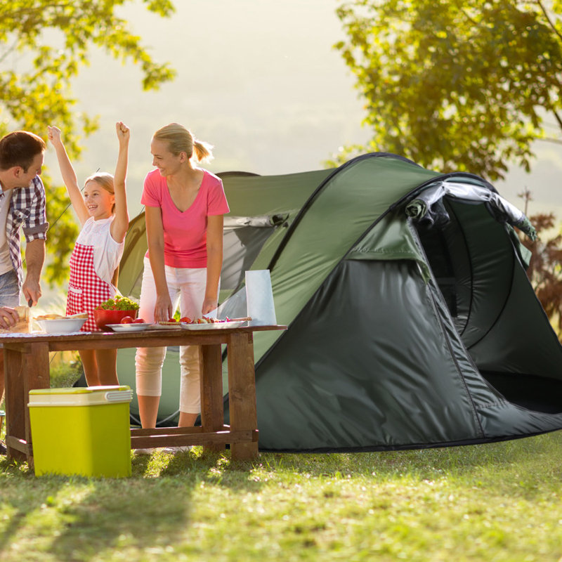 Tente escamotable pour 5 à 8 personnes, Vert