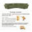 Minimore Modern Style 112.6" W Marigold L Shape 5s Sofa-1163986515