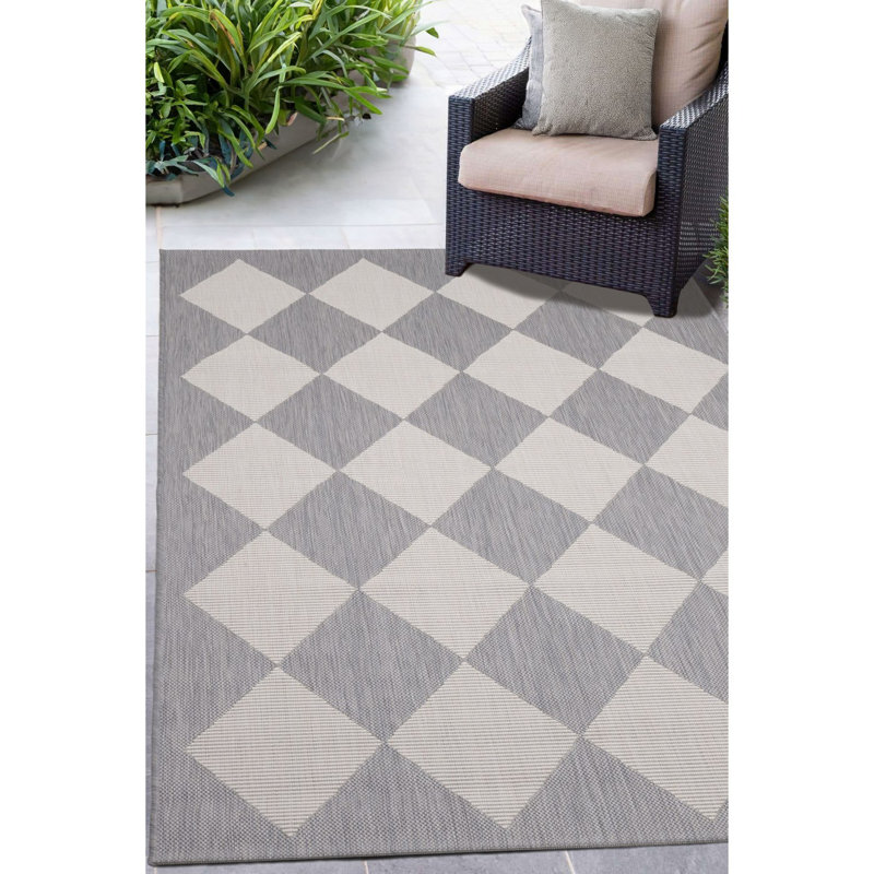 Geometric Hand Tufted Area Rug, Rectangle 160 x 230 cm