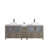 84" Double Bathroom Vanity with Engineered Marble Top with Mirror-109234236-109234237