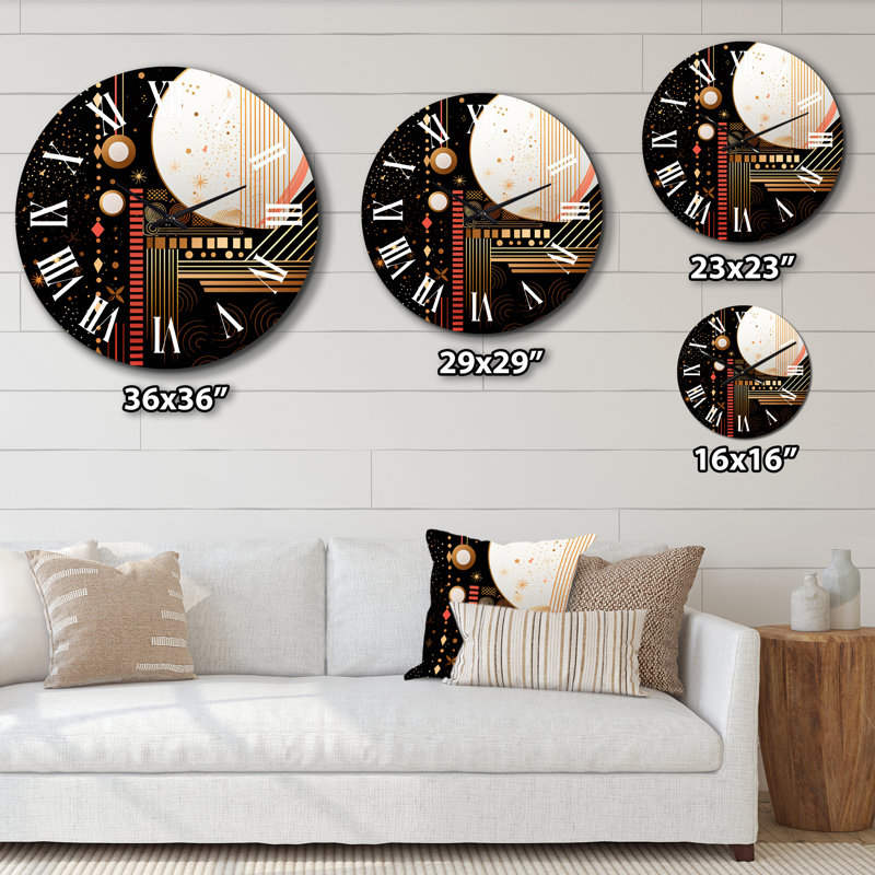 Horloge murale en métal, Grand