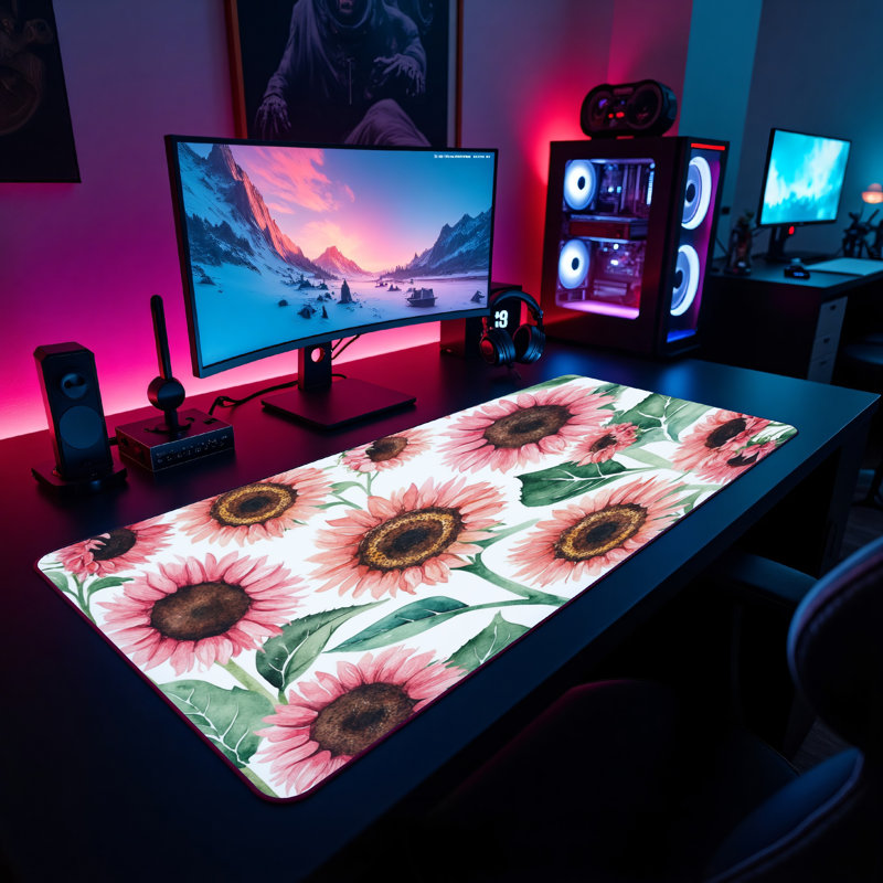 Polyester Desk Pad, 14.4x12.1