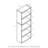 5-Tier Reversible Color Open Shelf Bookcase, White/Pink-256550516