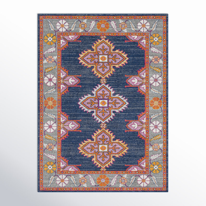 Adelia Oriental Indoor Rug, Rectangle 6'7" x 9'