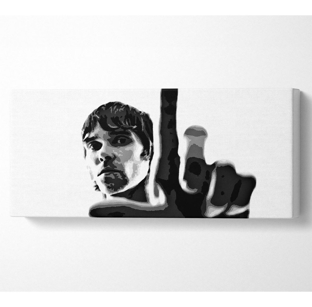 Ian Brown Look B N W Panoramaleinwand