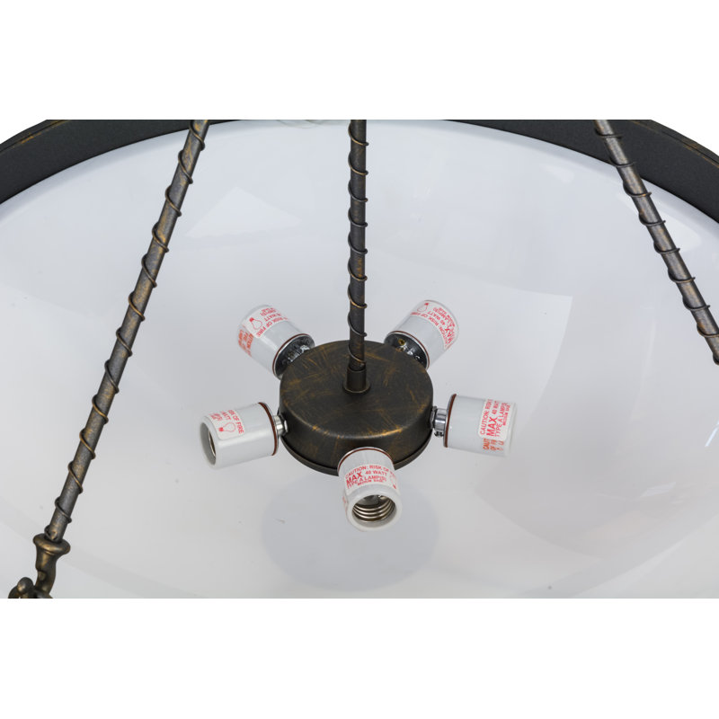 Luminaire suspendu unique à 5 lumières Freya