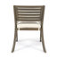 Chaise de salle à manger d'extérieur en bois d'acacia Helen, gris et crème