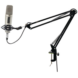 Système de fixation de microphone universel à bras de table