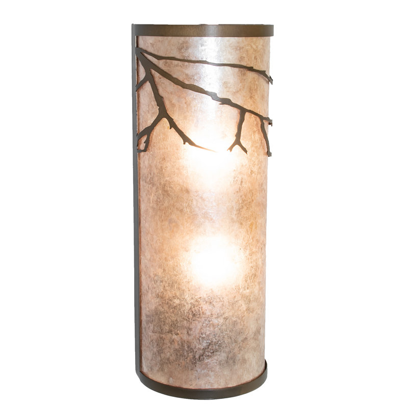 6" Wide Branches Left Wall Sconce, Antique Copper, 16" H x 6" W x 4" D
