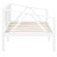 Lit de jour blanc de taille simple, avec une élégance simple et épurée, double usage dans différents endroits, système de support solide, structure à trois côtés, convient à diverses décorations, rangement sous le lit-99582799-99582793