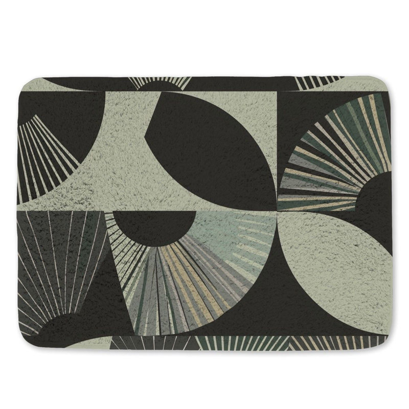 Motif géométrique pour salle de bain, Simple - L 24 po x l 17 po