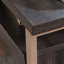 Bureau en L avec grand bureau, finition noire