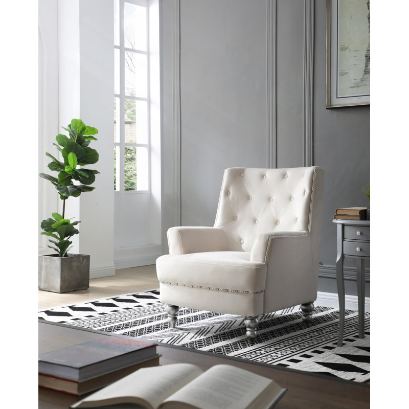 Fauteuil élégant pour les espaces confortables, Ivoire ivoire