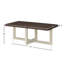Table de bout contemporaine Valluri, noyer et blanc-599418654