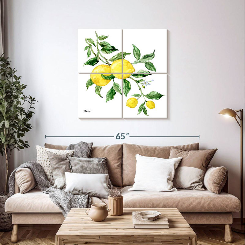 Yarlin citrons siciliens I, H 38 po x l 38 po