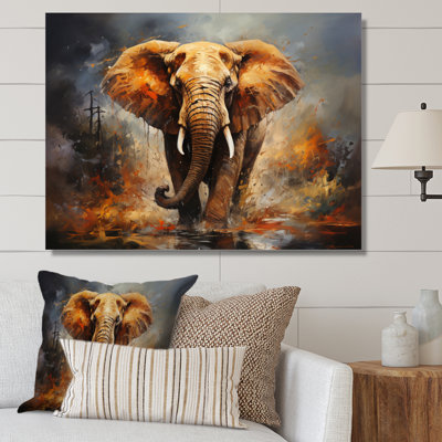 «Elephant Wild Spirit» - Art mural sur toile éléphant