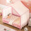 Lit de sol avec baldaquin Montessori-327647397-327647398