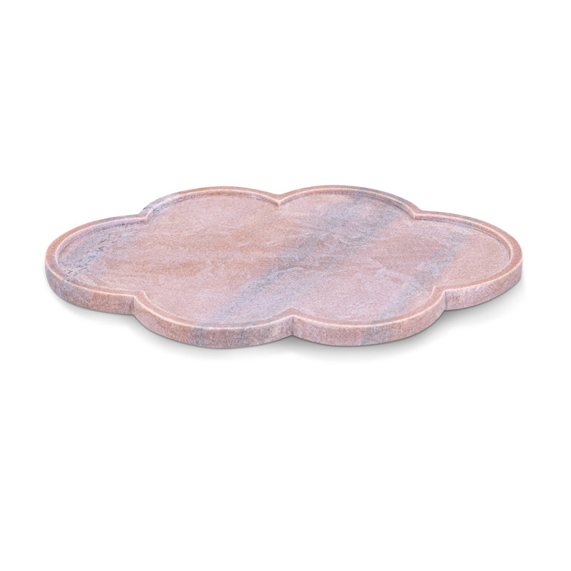 Rimini Marble Tray, Pink