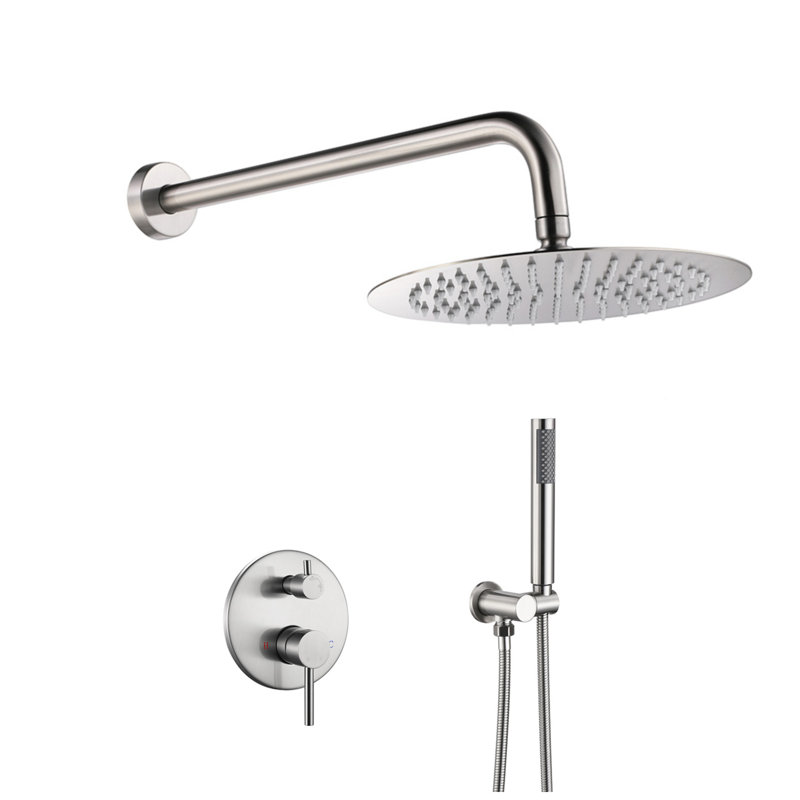 Système de douche complet avec valve brute, Bronze huilé