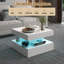 Table basse carrée avec lumières à DEL pour le salon-2028939177