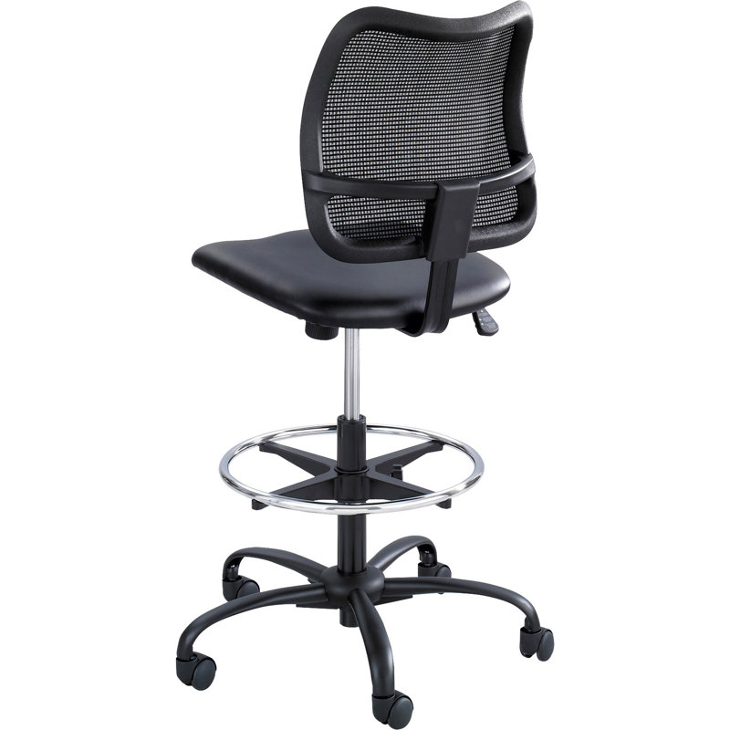 Vue Mid-Back Mesh Drafting Chair, Vinyl