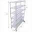 82 Inch Height 48 Inch Width 18 Inch Depth 6-Tier Heavy Duty Adjustable Wire Storage Shelving, Classic Silver Metal Construction