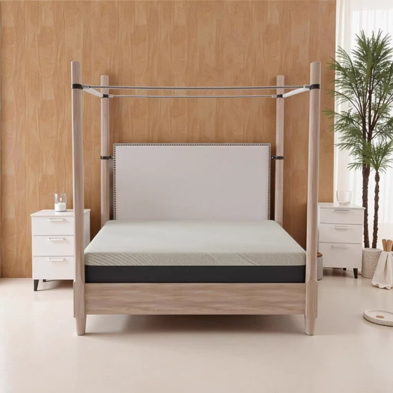 Omne Sleep Full Size 10 Inch Medium Firm Gel Memory Foam Tight Top Mattress with Anti-Microbial Cover, Full, 10"