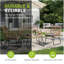 4-Piece PE Rattan Outdoor Seating Group with Tempered Glass Coffee Table