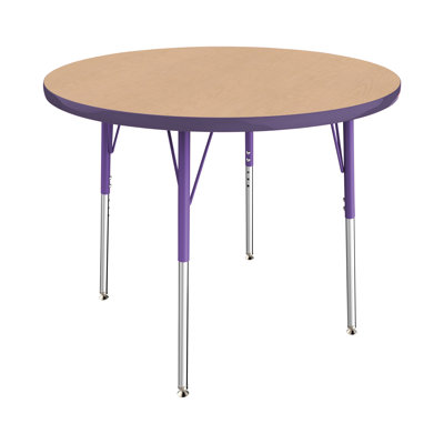 Round T-Mold Adjustable Height Activity Table