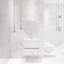 Ensemble de meuble-lavabo simple mural moderne 24 po avec lavabo en résine-1316793063-1316793066