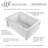 24'' L Single Bowl Fireclay Kitchen Sink-14385970
