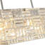 Lustre rectangulaire en cristal 8 lumières