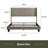 Nestl Wingback Diamond Upholstered Platform Bed-101072302-101072306