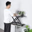 Adjustable Metal Base Standing Desk Converter