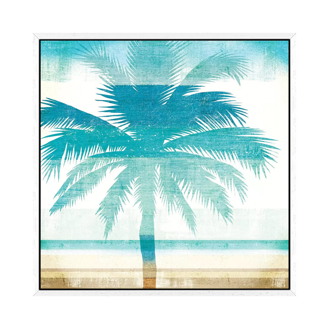 Leinwandbild Beachscape Palms II von Michael Mullan