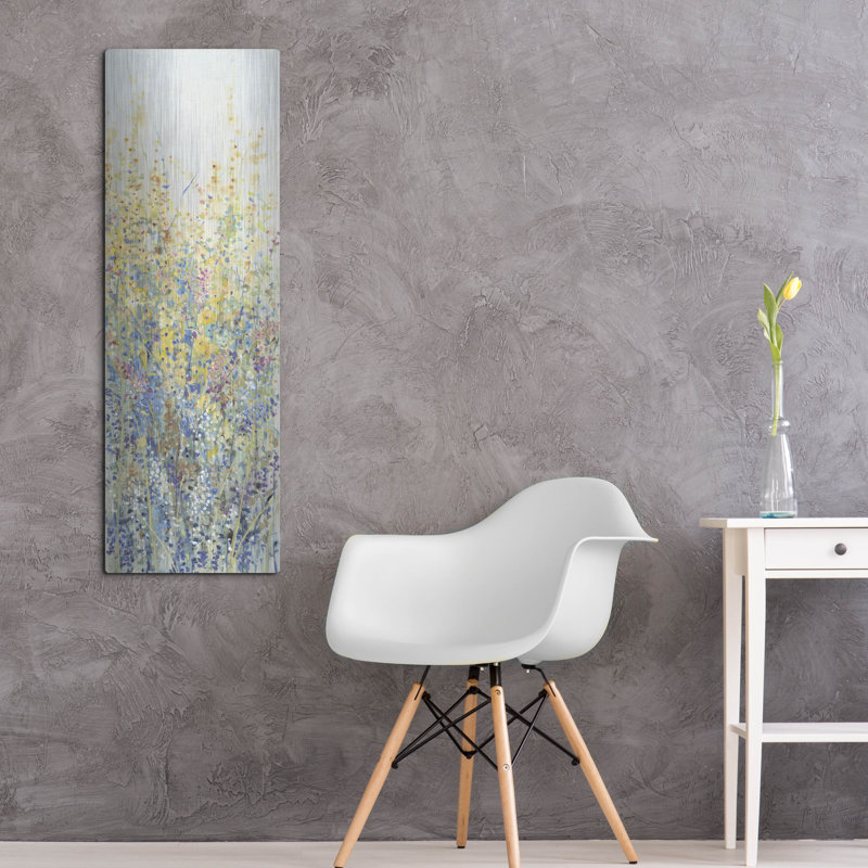 "" Wildflower Panel III "par Tim O'Toole, art mural en métal, 16" x 48 "" par Tim O'Toole