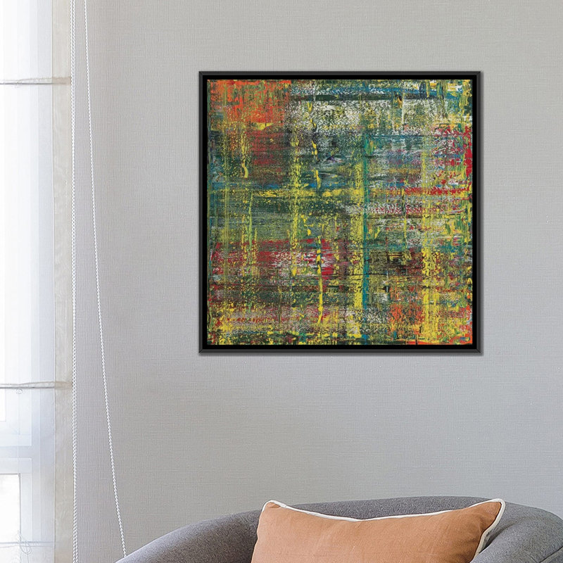 « animaux de compagnie », impression sur toile, H 18 po x l 18 po x P 1,5 po, Toile avec cadre flottant noir, Pas de tapis