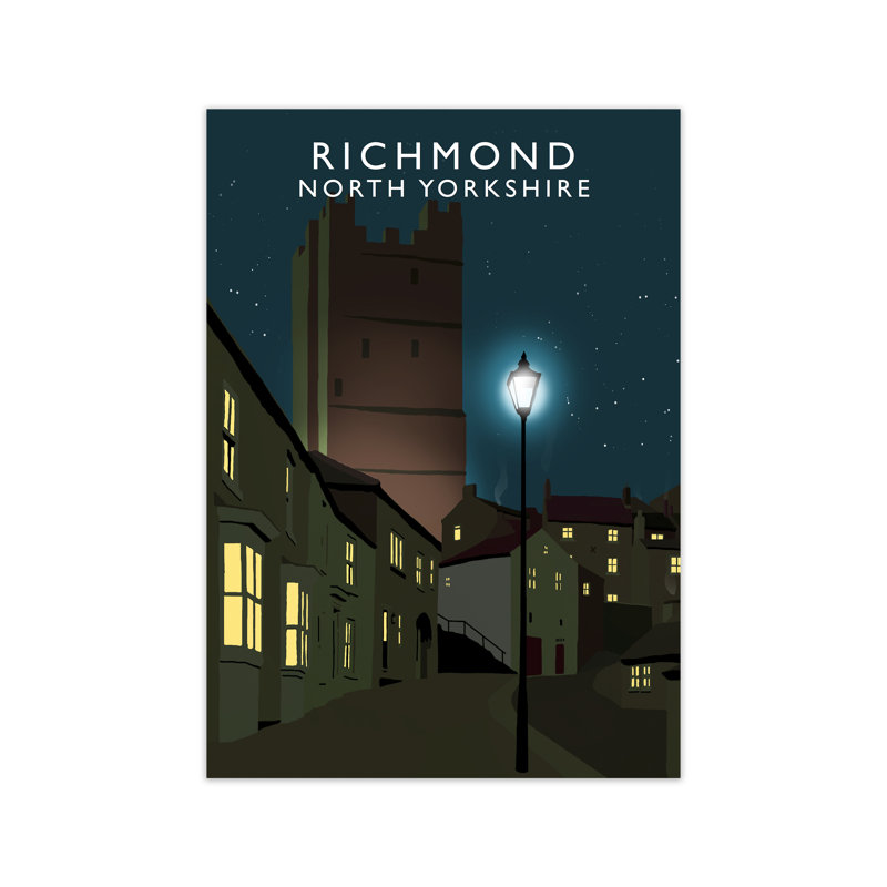 Richmond North Yorkshire by Richard O'Neill - Print, 42 cm H x 29.7 cm W