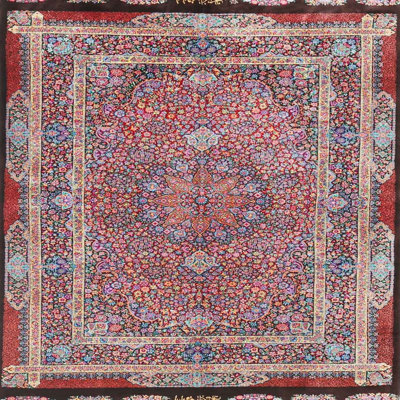 Tapis oriental rouge / Mehroon
