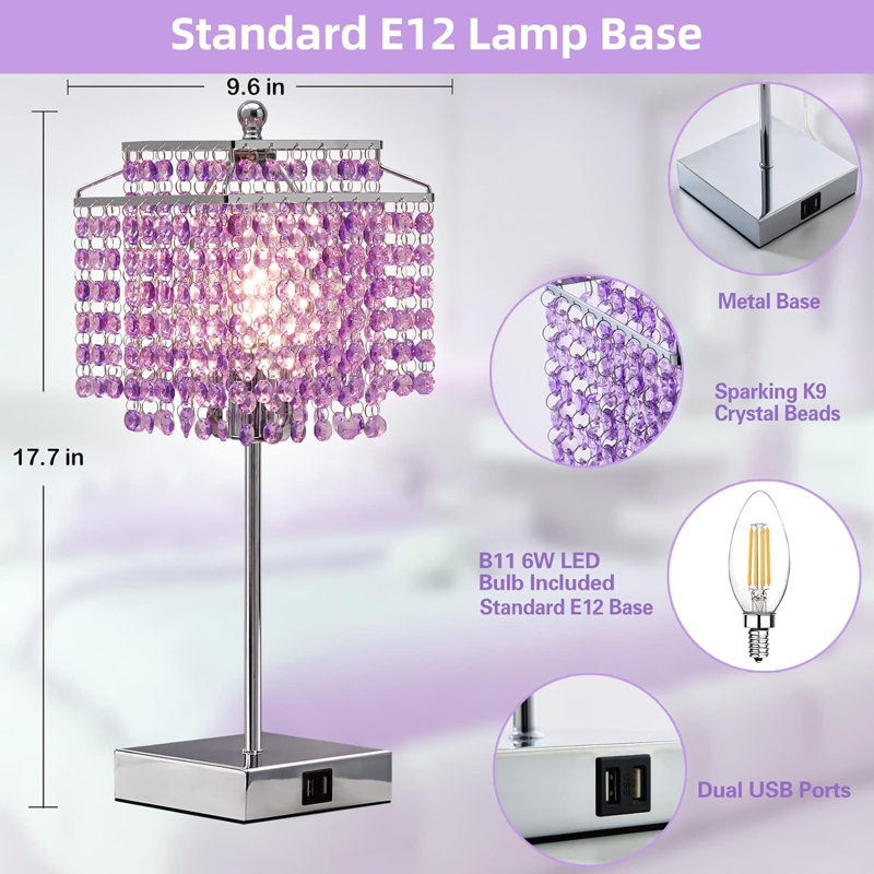 Lampe de fantaisie en métal USB