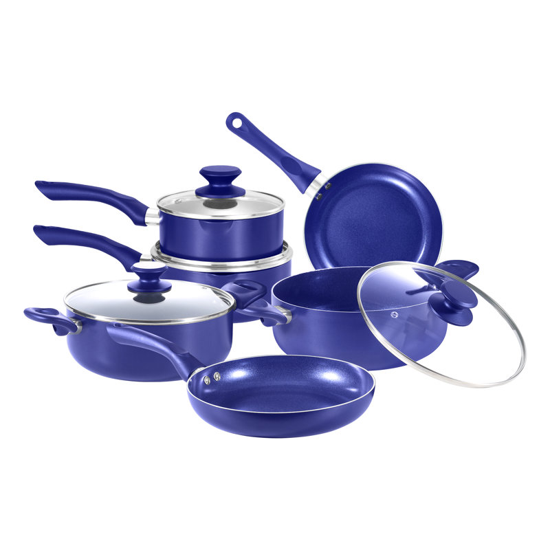 Batterie de cuisine antiadhésive en aluminium 10 pièces Kutime