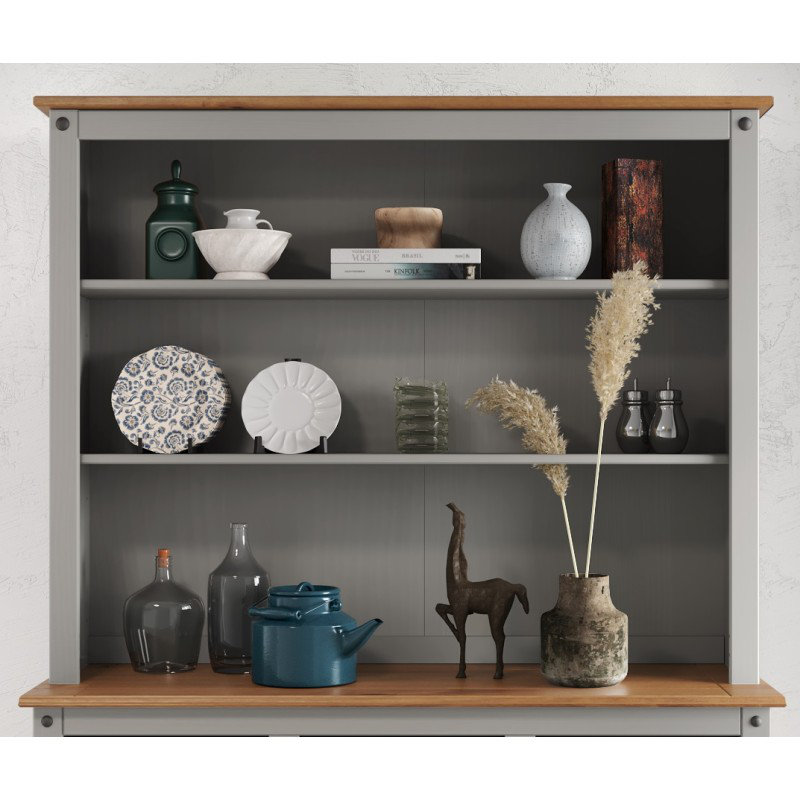 Orelie 125cm Sideboard with Bar Hutch, Grey
