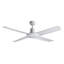 Nautilus 52" Wet Rated Outdoor Ceiling Fan with Remote Control, Modern White Patio Ceiling Fan-1646545724