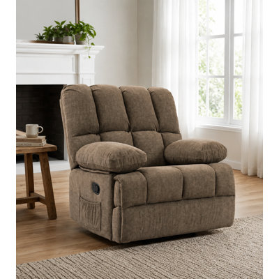 Batholo Manual Glider Upholstered Recliner