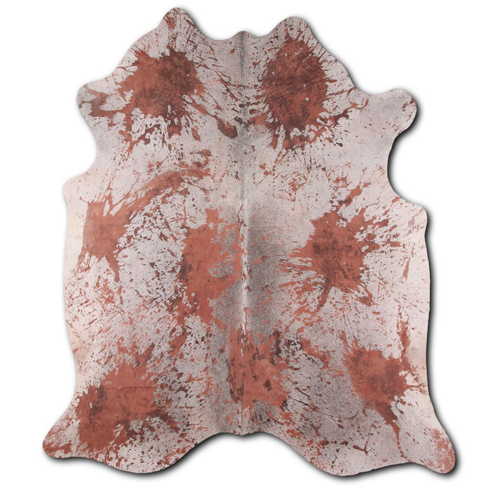 Foundry Select Colbt Tie Dye HAIR ON Cowhide Rug DISTRESSED BROWN | Wayfair