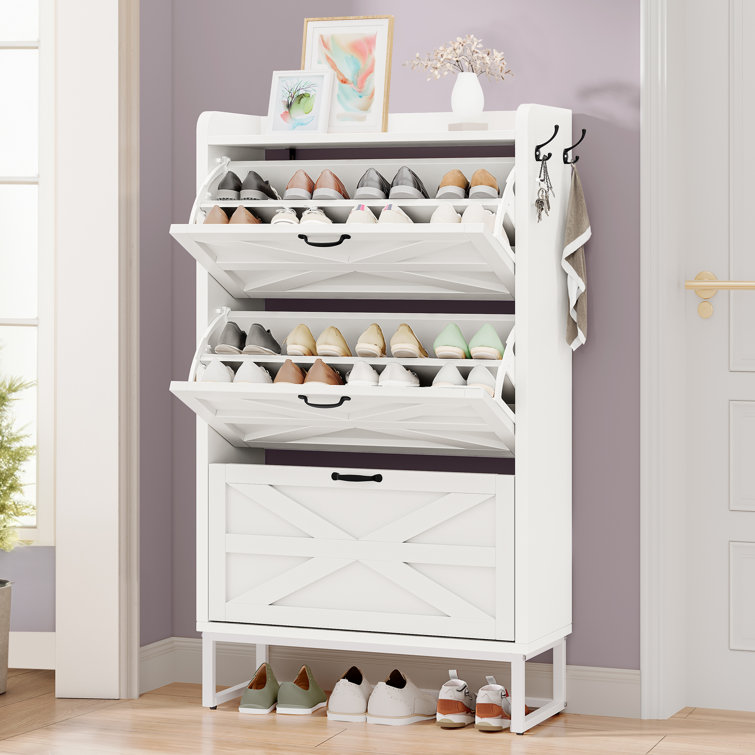 24 Pair Shoe Storage Cabinet