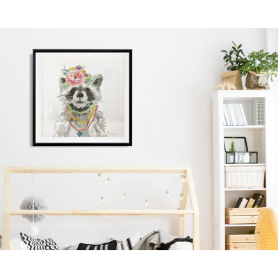 «Glamour Girls Raccoon», art sur toile