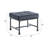 Brantley Gray Velvet & Sandy Gray Finish Ottoman